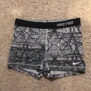 Nike Spandex! Grey with black and white design